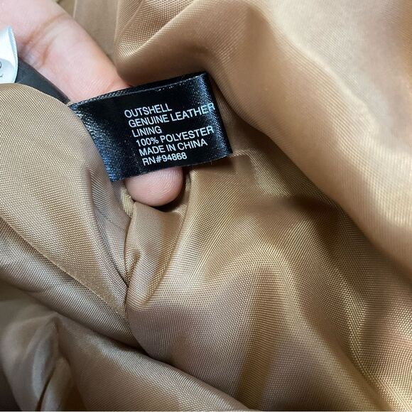 NEW AR BERNARDO Nutmeg Brown Genuine Leather Suede Stright Trousers Pants 8 - Picture 8 of 16